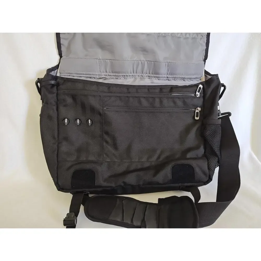 Nike Messenger Black Bag Laptop Bag Briefcase Vintage Travel TG0159-001 Balistic